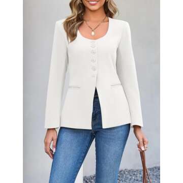 Cicy Bell Women's Casual Blazer Stylish & Versatile
