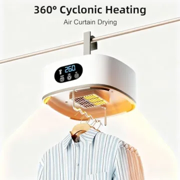 Portable Clothes Dryer - Compact & Foldable Electric Drying Machine with Remote Control