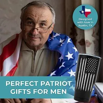 American Flag Tumbler 30oz, Patriots Gifts For Men, America Gifts, American Flag Tumbler With Straw, American Flag Gifts, Patriots Gifts, American Flag Travel Mug American Gifts For Men Patriotic Cups