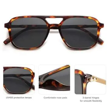 Trendy SOJOS Retro Aviator Sunglasses for All