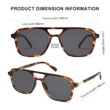 Trendy SOJOS Retro Aviator Sunglasses for All