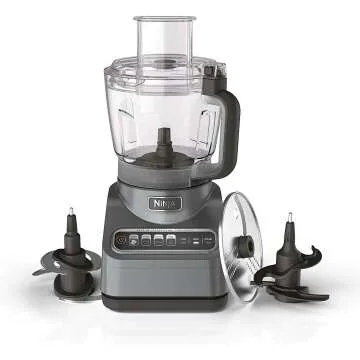 Ninja BN601 Professional Plus Food Processor, 1000 Peak Watts, 4 Functions for Chopping, Slicing, Pu...