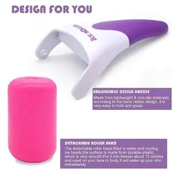 AFOUNDA Ice Rollers, 2 Packs Skincare Tools, Face Roller for Wrinkles and Lifting, Reduces Puffiness, Migraine Pain and Fatigue Relief, Ideal Gift for Women and Suit for All Skin Types