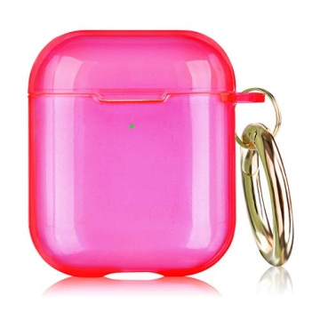 AIRSPO Neon Pink AirPods Case Cover - Durable and Stylish Protective Accessory