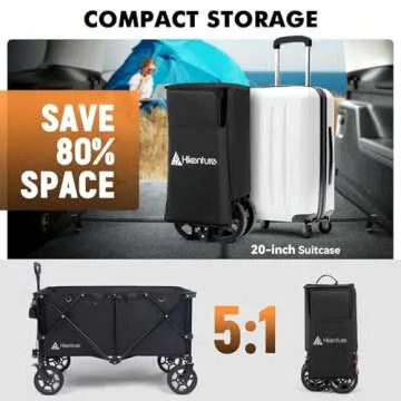 Hikenture Wagon 330LBS Capacity Heavy Duty Utility Cart