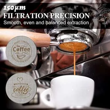 Yaomiao Reusable 53.3mm Espresso Puck Screen for Perfect Coffee