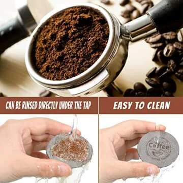 Yaomiao Reusable 53.3mm Espresso Puck Screen for Perfect Coffee