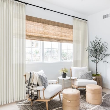 Elegant 108 Inch Long Pinch Pleated Curtains for Living Rooms