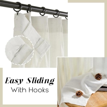 Elegant 108 Inch Long Pinch Pleated Curtains for Living Rooms