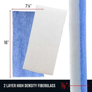 Master Airbrush Hobby Airbrush Spray Booth Filter Set, Fits Master, Paasche, Sky Enterprise, Airhobby and Many Others.