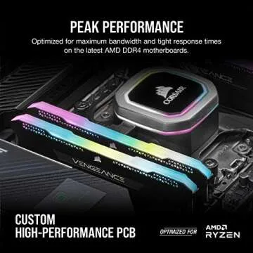 Corsair Vengeance RGB Pro SL 32GB (2x16GB) DDR4 3600 (PC4-28800) C18 1.35V Optimized for AMD Ryzen - Black (CMH32GX4M2Z3600C18)