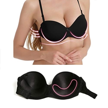 34B Clear Back Strap Bra for Weddings and Parties