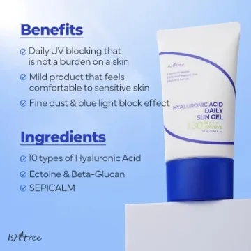 ISNTREE Hyaluronic Acid Sun Gel SPF 30 Moisturizing Sunscreen