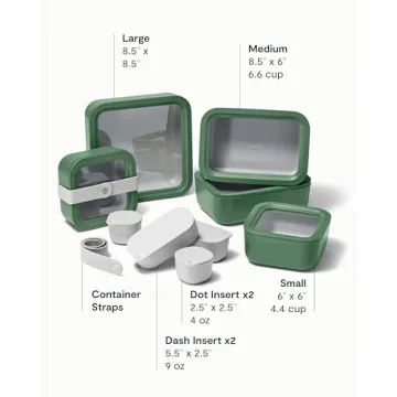 Caraway Glass Food Storage Set 14 Pieces Non Toxic Containers