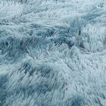 Blue Soft Area Rugs for Living Room Bedroom Bathroom