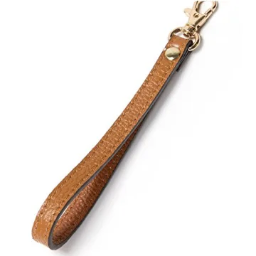 Genuine Leather Wristlet KeyChain for Wallets and Smartphones