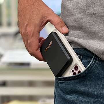 RapidX Boosta Magnetic Wireless Portable Charger for iPhone