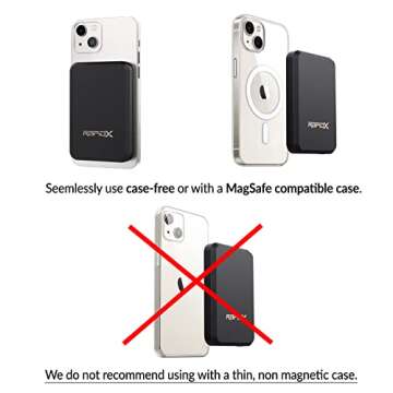 RapidX Boosta Magnetic Wireless Portable Charger for iPhone