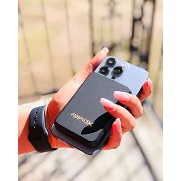 RapidX Boosta Magnetic Wireless Portable Charger for iPhone