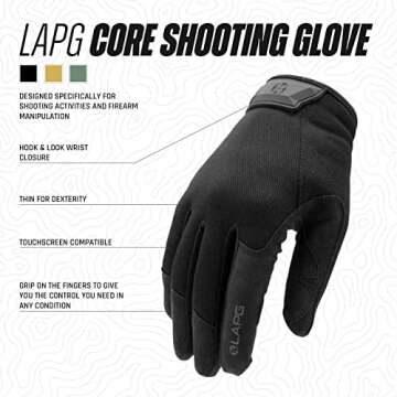 LAPG Men's Core Patrol Gloves for Tactical Use and Comfort