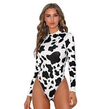 SweatyRocks Women's Turtleneck Long Sleeve Bodysuit