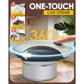 Rechargeable Electric Can Opener - Safe Hands-Free Kitchen Tool