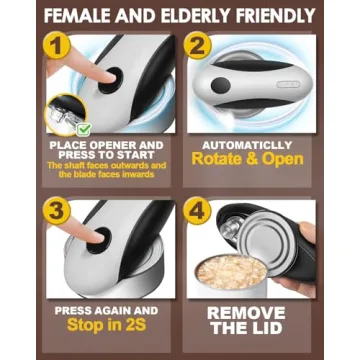 Rechargeable Electric Can Opener for Easy Cooking