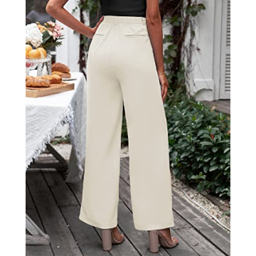 GRAPENT High Waisted Wide Leg Dressy Pants for Women