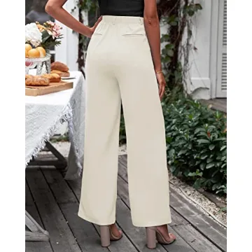 GRAPENT High Waisted Wide Leg Dressy Pants for Women