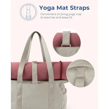 Stylish BAGSMART Tote Bag for Women, Perfect for Gym and Work