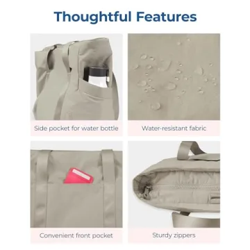 Stylish BAGSMART Tote Bag for Women, Perfect for Gym and Work