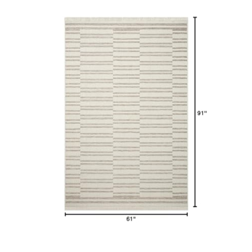 Loloi Amber Lewis Malibu Tan/Ivory Area Rug 5x7