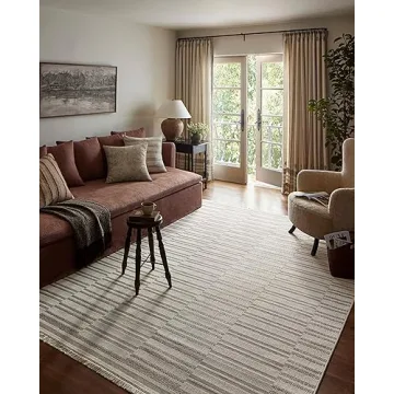 Loloi Amber Lewis Malibu Tan/Ivory Area Rug 5x7