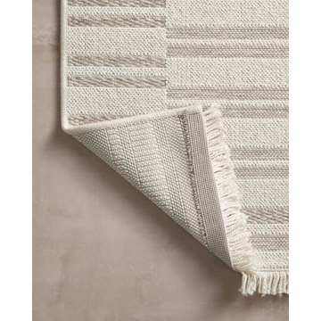 Loloi Amber Lewis Malibu Tan/Ivory Area Rug 5x7