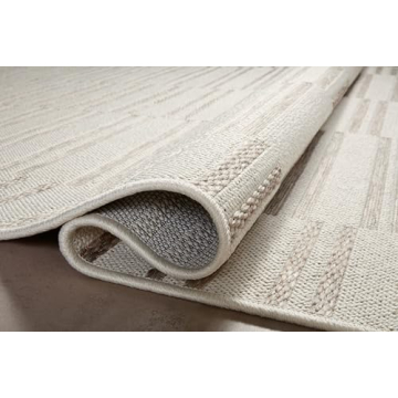 Loloi Amber Lewis Malibu Tan/Ivory Area Rug 5x7