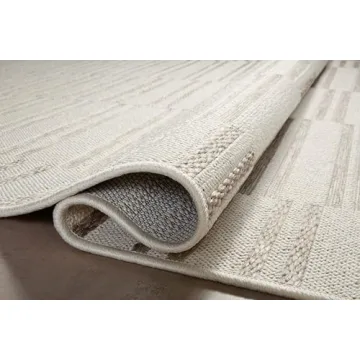 Loloi Amber Lewis Malibu Tan/Ivory Area Rug 5x7