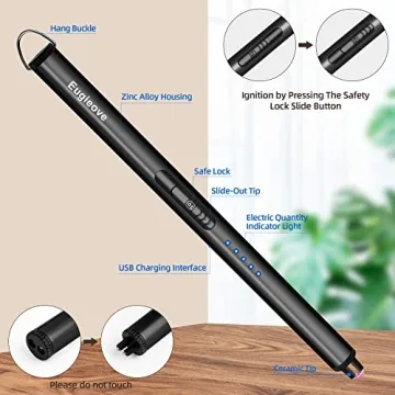 Plasma Electric Arc Candle Lighter - Rechargeable Windproof Multi-Tool