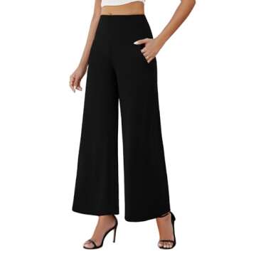 Arolina Women's Stretchy Wide Leg Palazzo Lounge Pants
