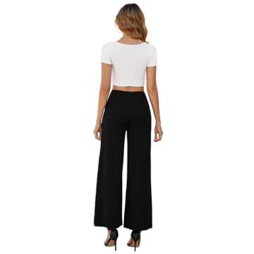 Arolina Women's Stretchy Wide Leg Palazzo Lounge Pants
