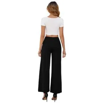 Arolina Women's Stretchy Wide Leg Palazzo Lounge Pants