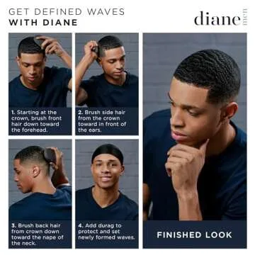 Diane Premium Boar Bristle Wave Brush for Men