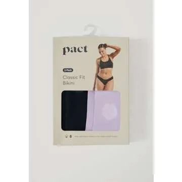 Pact Women’s Bikini Underwear - Organic Cotton, 2 Pack