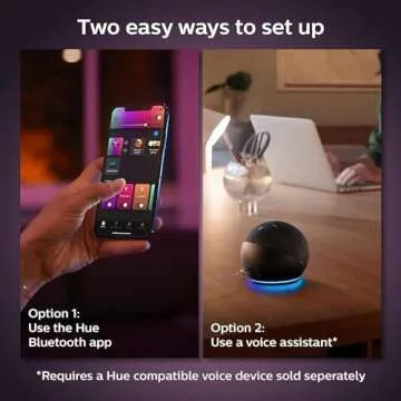 Philips Hue BR30 Smart Light Bulbs - Voice Control & Color Changing