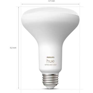 Philips Hue BR30 Smart Light Bulbs - Voice Control & Color Changing