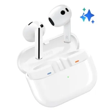 SAMSUNG Galaxy Buds 3 AI True Wireless Bluetooth Earbuds, Open Type Fit, Active Noise Cancellation, 360 Audio, Real-Time Interpreter, Touch Control, White - US Version - Renewed)