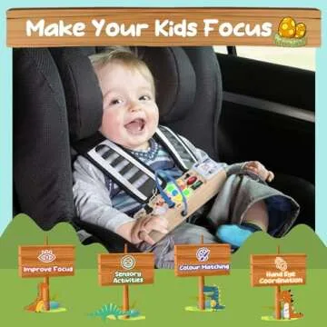 Dinosaur Light Switch Board - 8 LED Switches, Sensory Montessori Toy for 1+ Year Olds