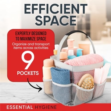 Masirs Mesh Shower Caddy - Portable Organizer for Travel & Gym