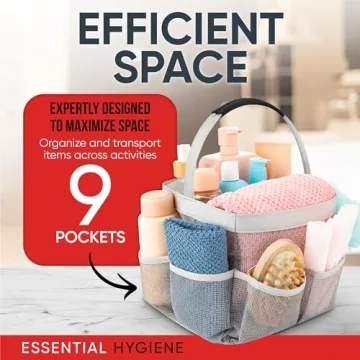 Masirs Mesh Shower Caddy - Portable Organizer for Travel & Gym