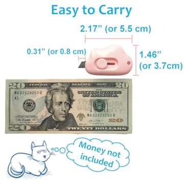 Kawaii Box Cutter Set (2 pcs) Cute Cloud Knife - Adorable & Practical