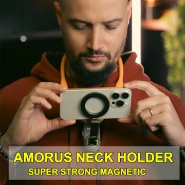 Amorus Neck Phone Holder - Hands-Free Magnetic Chest Mount